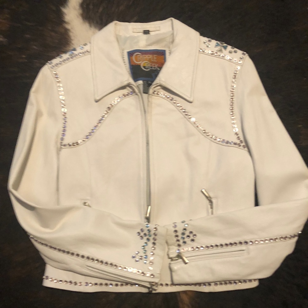 Cripple Creek Medium leather bling jacket